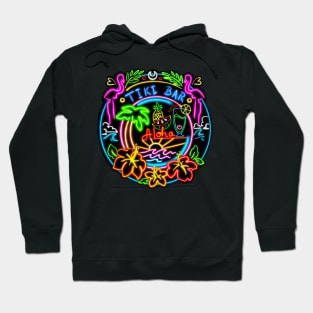 Neon Tropical Night Hoodie